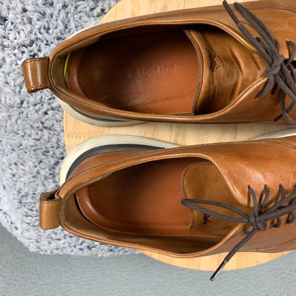 Wolf & Shepherd Crossover Longwing Dress Shoes Men's 11.5 M Honey/White Hybrid - Picture 13 of 15